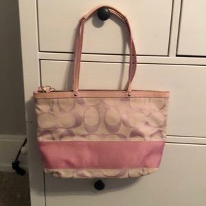 Coach Signature Stripe Purse